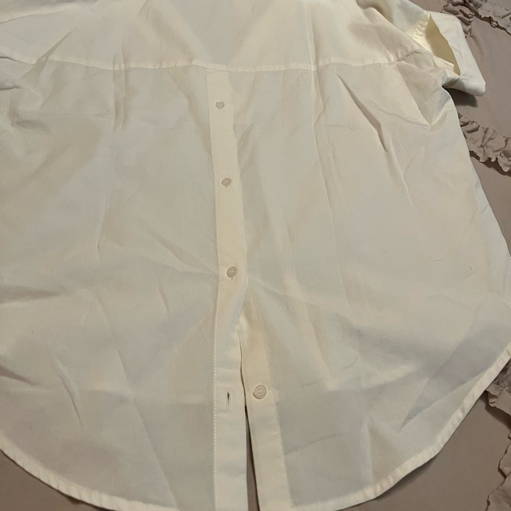 Madewell/Women’s Classic SS White Blouse NWT size XXS - Picture 5 of 6
